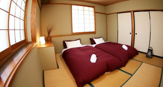 Оформление спальни в японском стиле